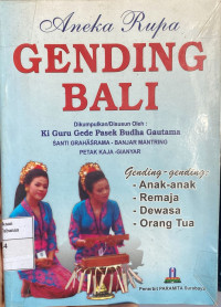 Aneka Rupa Gending Bali